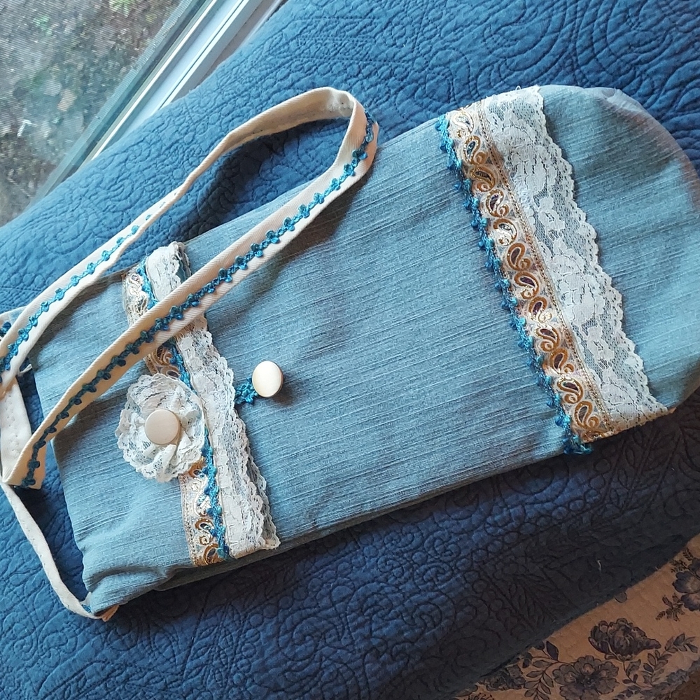 Denim Wine bag Crossbody